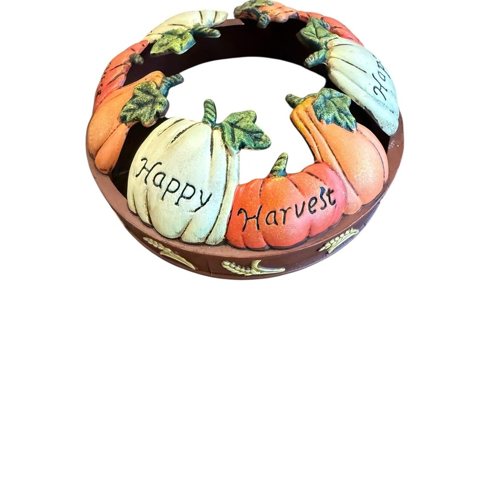 Yankee Candle Illuma-Lid Jar Candle Topper Fall Pumpkins Happy Harvest - Picture 2 of 5